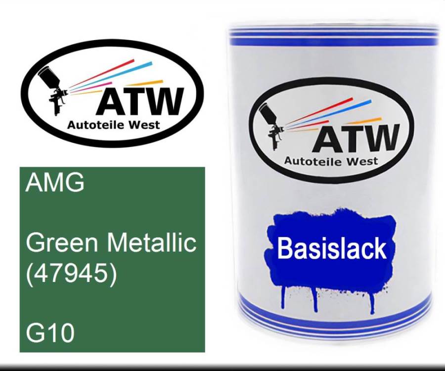 AMG, Green Metallic (47945), G10: 500ml Lackdose, von ATW Autoteile West.